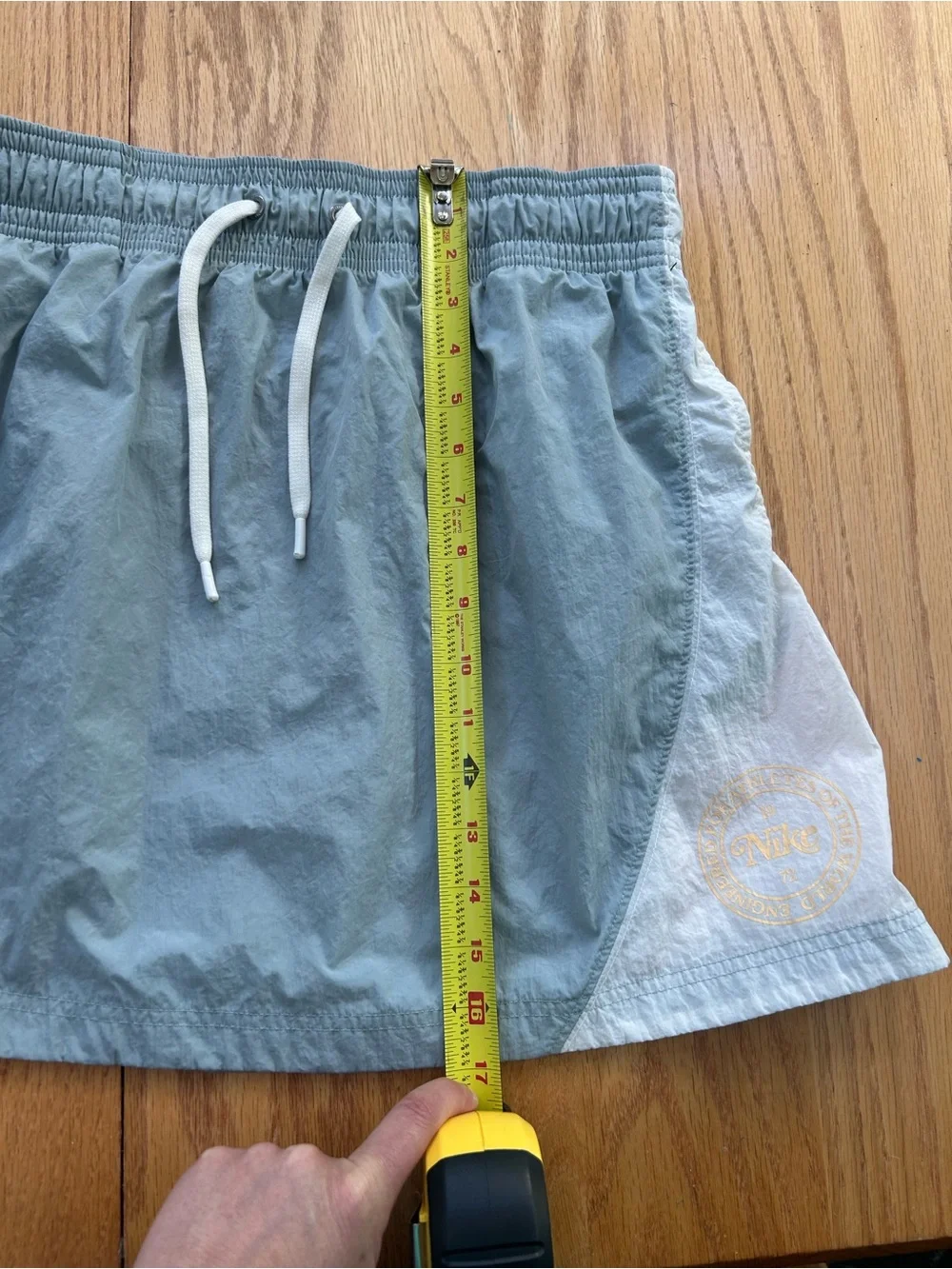 Nike Sportswear Woven‎ Skirt Light Blue Grey FN3833-013 Womens Size Large L